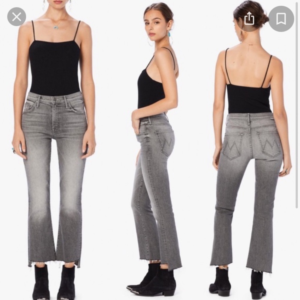 EUC Mother the insider crop step fray SIZE 27